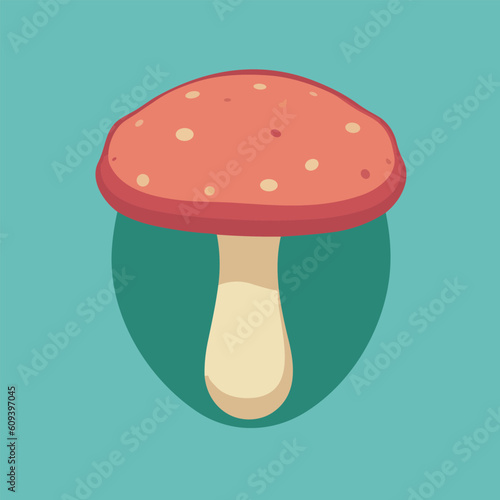 Vector illustration of juicy mushrooms