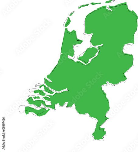 netherlands geographic map