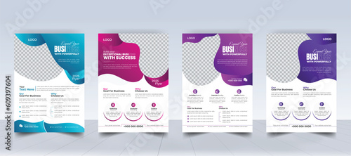 poster flyer pamphlet brochure cover design layout space for photo background, vector illustration template in A4 size with gradient.