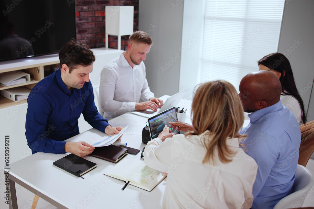 Business Team In Office Business Team In Office