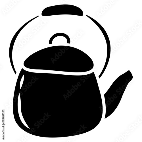 teapot kitchenware icon