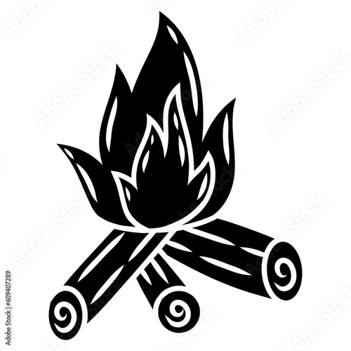 flames firewood