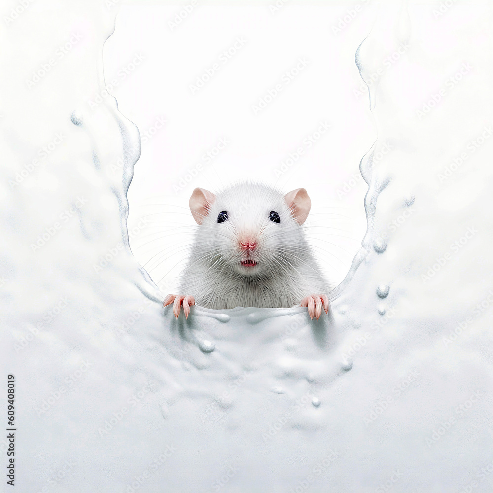 white rat. Generative ai