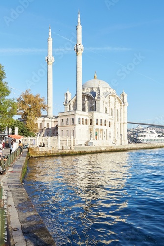 Photography Ortakoy Mosque, a beautiful 19th-century mosque in Istanbul