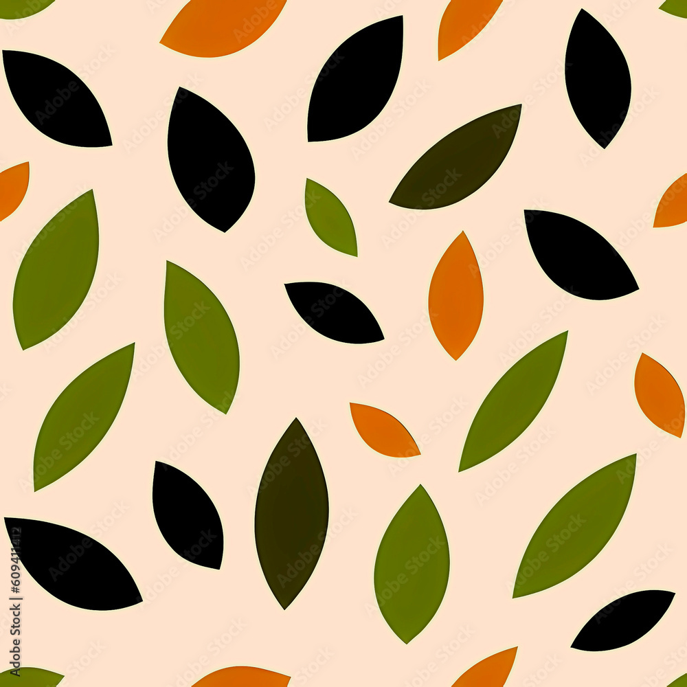 Nature's Symphony: Embrace the Beauty of Leaves in a Seamless Pattern AI-generated Nature's Symphony: Embrace the Beauty of Leaves in a Seamless Pattern AI-generated