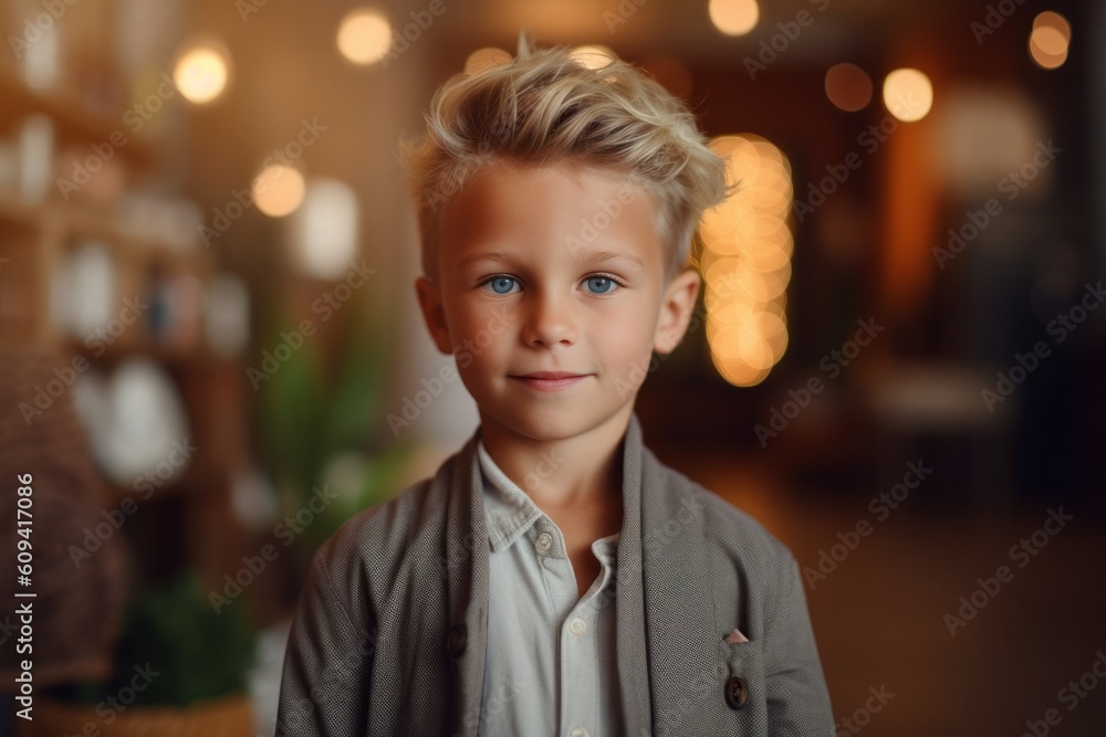 Portrait of a cute little boy with blond hair and blue eyes Portrait of a cute little boy with blond hair and blue eyes