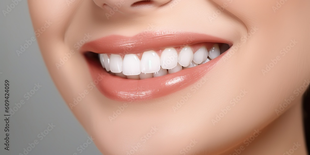 AI Generated. AI Generative. Perfect shite teeth beautiful girl smile. Dantist health care promotion. Graphic Art AI Generated. AI Generative. Perfect shite teeth beautiful girl smile. Dantist health care promotion. Graphic Art