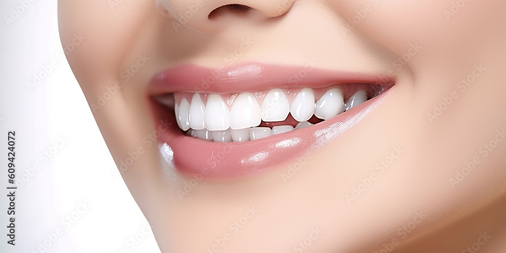 AI Generated. AI Generative. Perfect shite teeth beautiful girl smile. Dantist health care promotion. Graphic Art AI Generated. AI Generative. Perfect shite teeth beautiful girl smile. Dantist health care promotion. Graphic Art