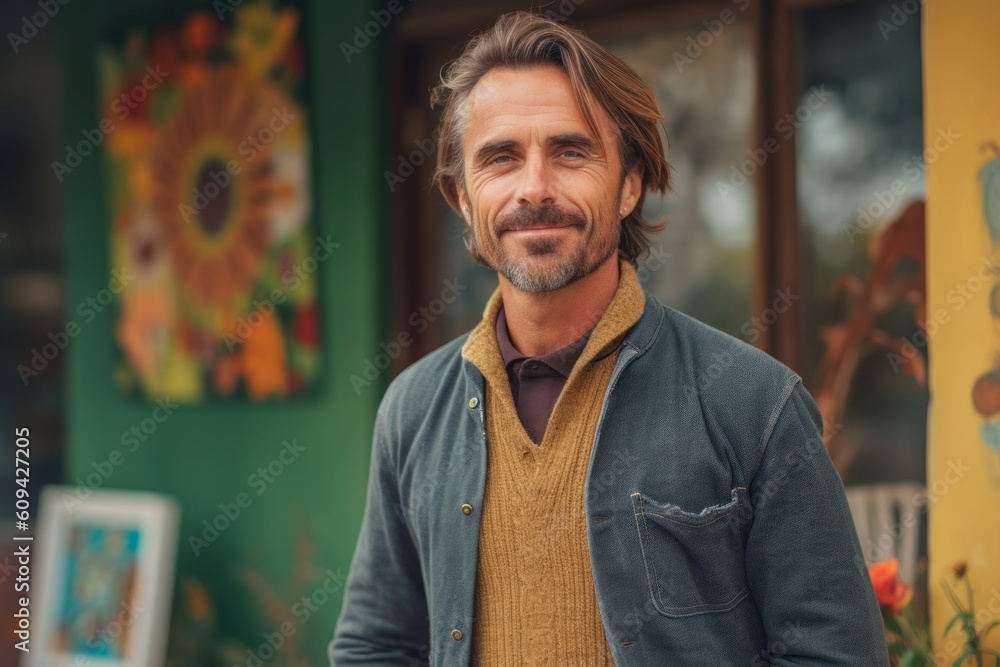 Portrait of a handsome man with short hair and beard wearing casual clothes Portrait of a handsome man with short hair and beard wearing casual clothes