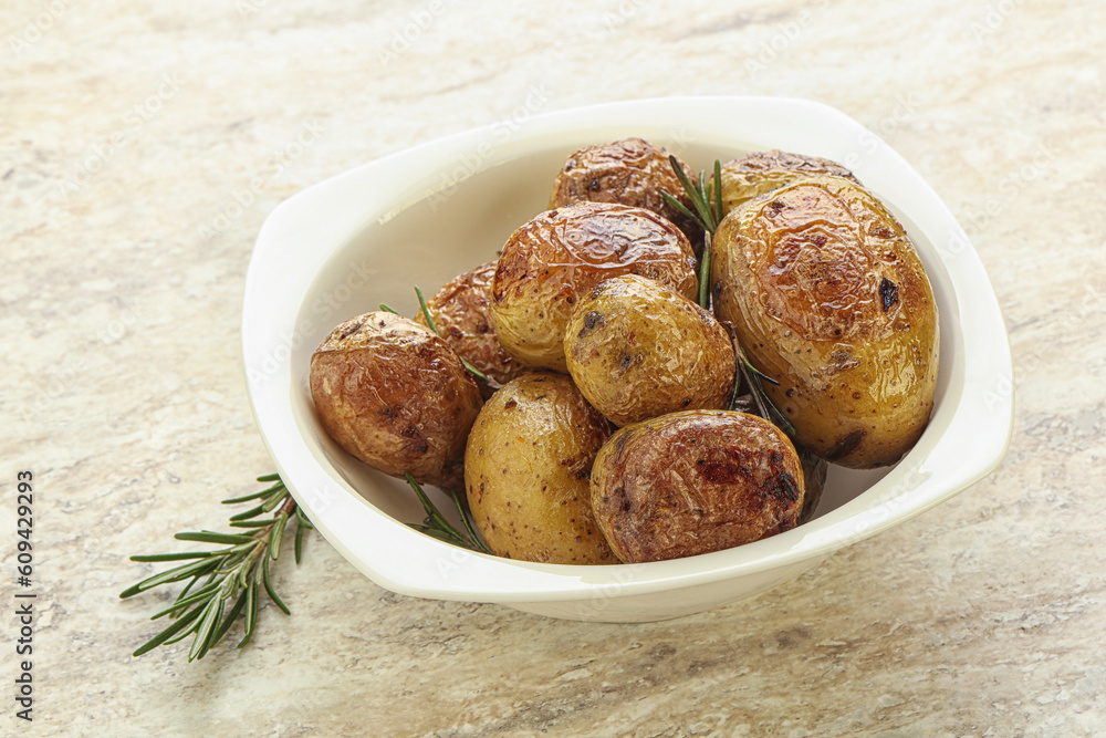Roasted baby potato with rosemary Roasted baby potato with rosemary