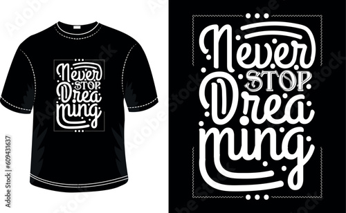 Motivational typography t-shirt design template