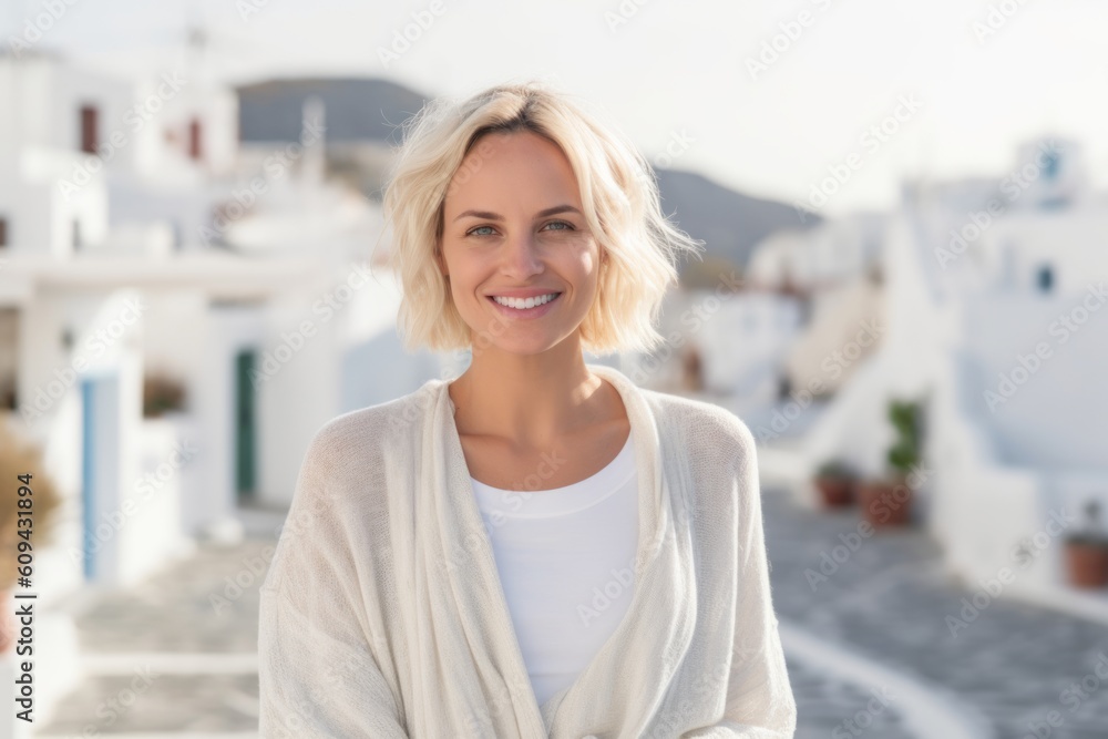 Portrait of a beautiful woman standing in front of the camera on a sunny day Portrait of a beautiful woman standing in front of the camera on a sunny day