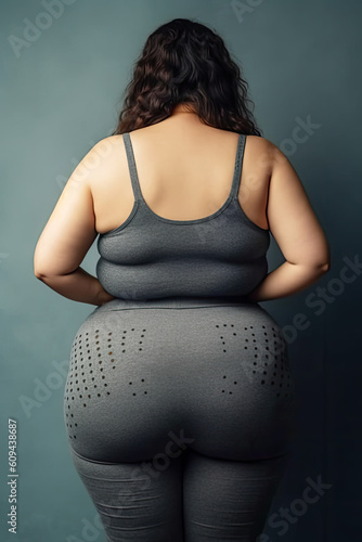 Fat Woman from rear photo