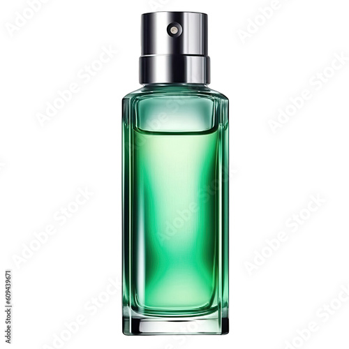 Perfume bottle, luxury transparent background, isolate die cut png file (Ai generated)