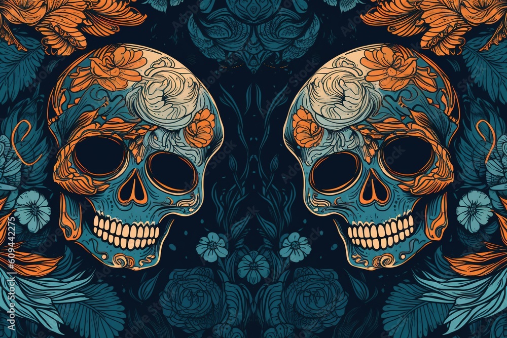 traditional mexican skull calaca or calavera traditional mexican skull calaca or calavera