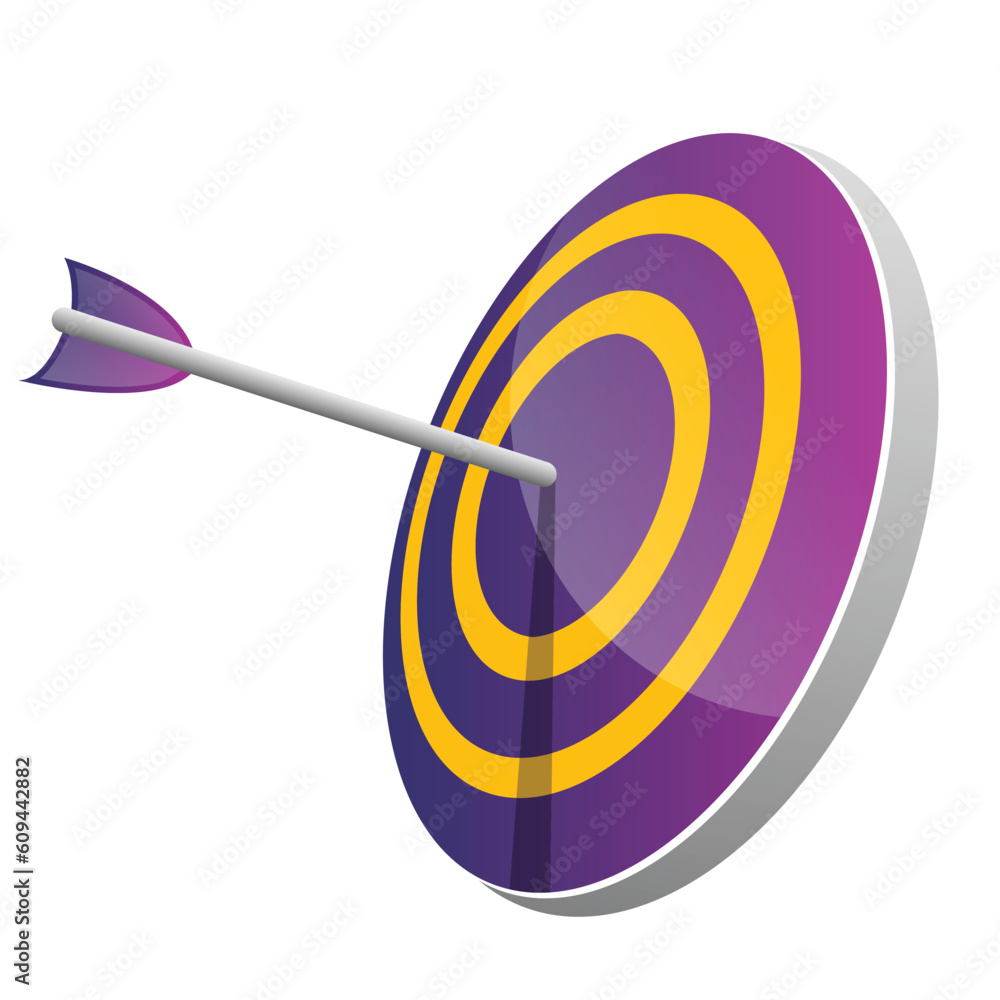 Target business icon concept. Vector illustration Target business icon concept. Vector illustration