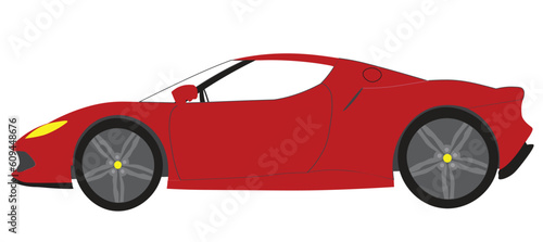 Sports car line art vector, Transport icon, Auto icon, Sport car, Modern auto, Transportation concept, Rent a car