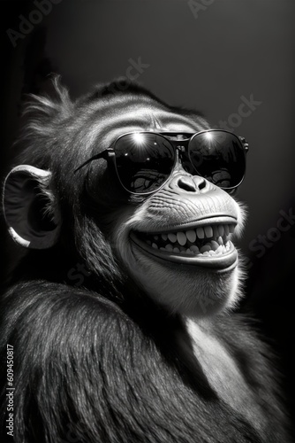 Monkey Illustration from Generative AI