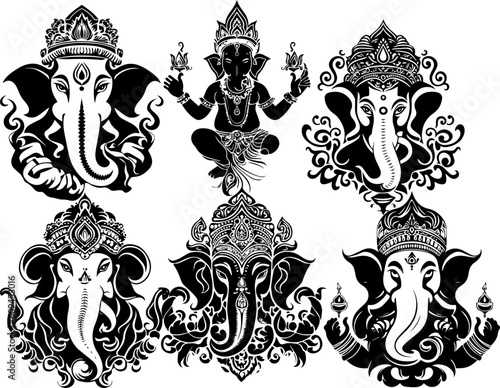 shree ganesha group images