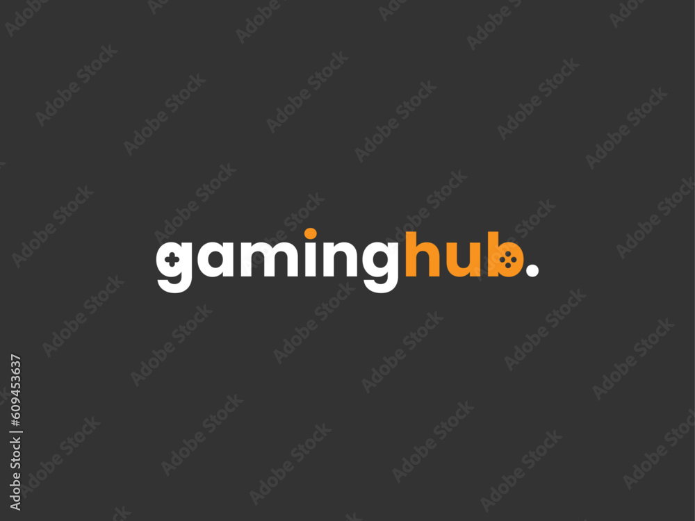 Gaming Logo | Gaming Hub Logo | Hub Logo | Gamers | Game Stock Vector ...