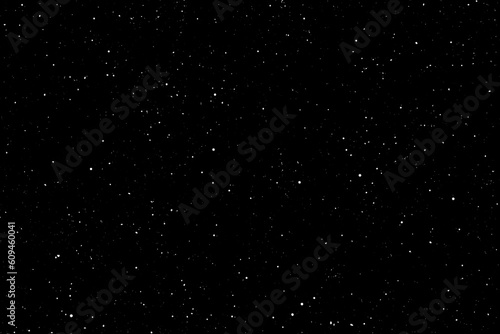Starry night sky. Galaxy space background. Glowing stars in space.