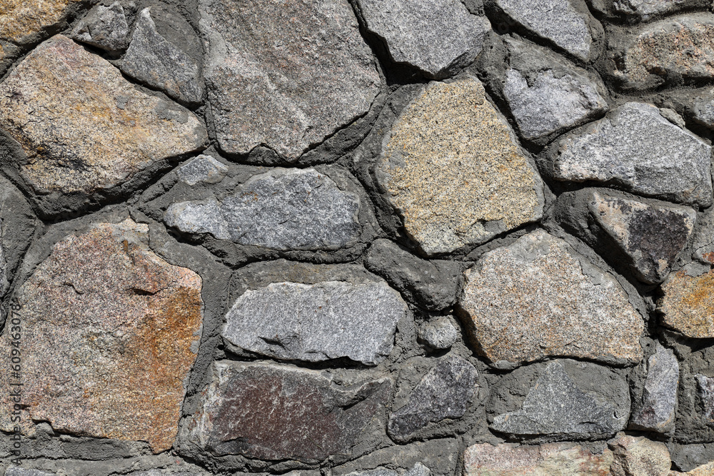 Brick wall background. Abstract pattern of rocks. Abstract stone cement texture pattern. Gray stones, textured surface of cobblestones. Natural backdrop. Brick wall background. Abstract pattern of rocks. Abstract stone cement texture pattern. Gray stones, textured surface of cobblestones. Natural backdrop.