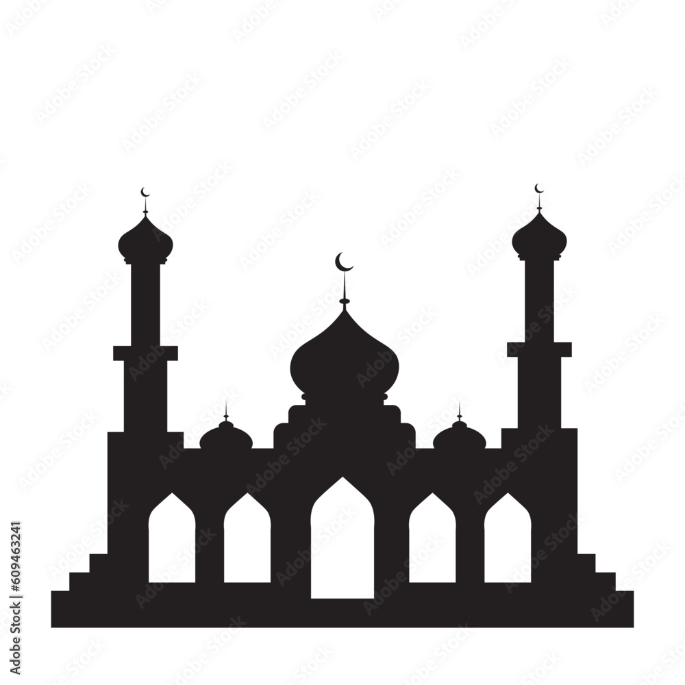 Mosque Silhouette Vector