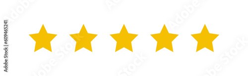 Product rating or customer review with gold stars flat vector icons for apps and websites. set of stars isolated on white background. Star icon. Stars in modern simple flat style vector