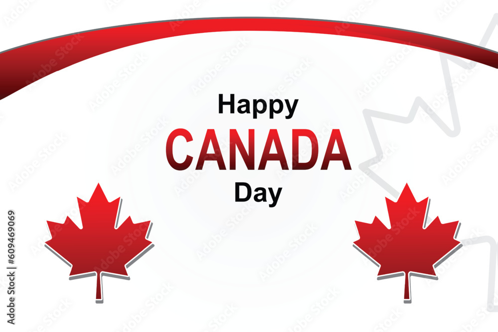 Fototapeta premium happy canada day