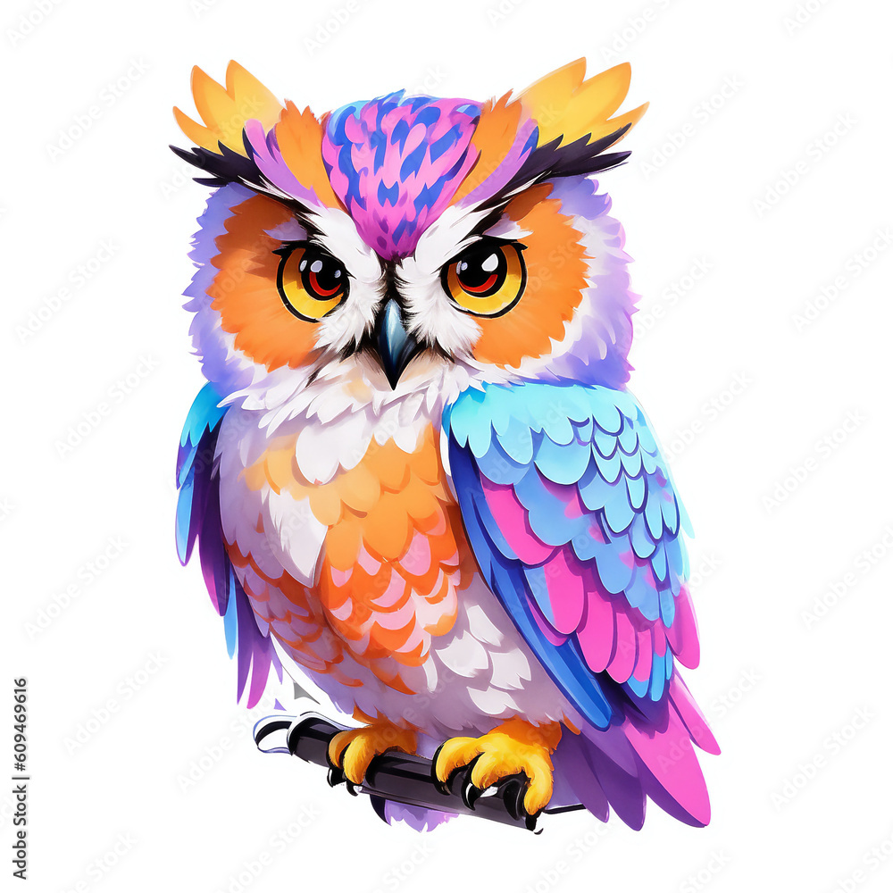 Fototapeta premium owl sticker v2