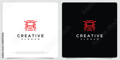 Photography dojo logo vector templete .