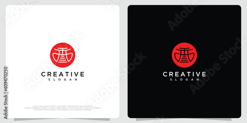 dojo logo vector templete .