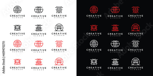 dojo logo vector templete .