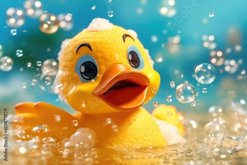 Duck and bubbles. Generative AI