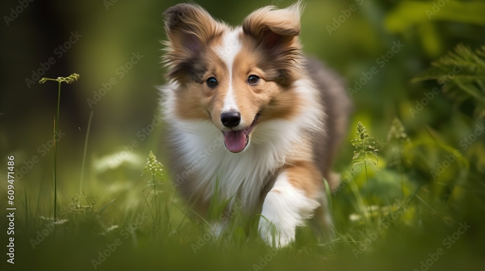 Shetland Sheepdog Puppy's Day Out in the Park Shetland Sheepdog Puppy's Day Out in the Park