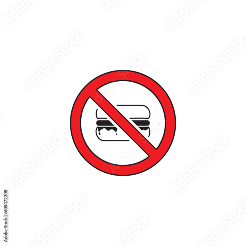 prohibited from bringing food icon symbol sign vector Free Download prohibited from bringing food icon symbol sign vector - GFXLoad