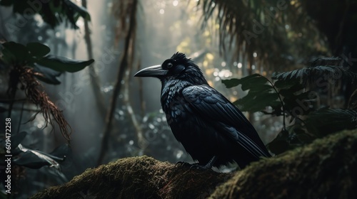 The Last Hawaiian Crow in the Tropical Forest