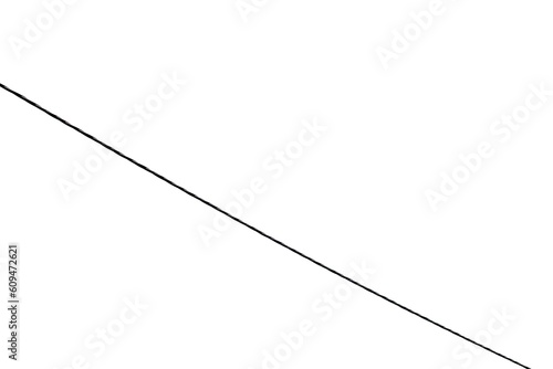Schilderij op canvas Steel cord on a white background