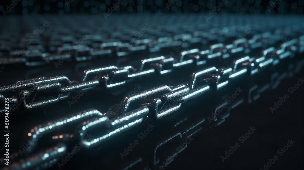 Obraz premium Paving the Path for Blockchain Technology