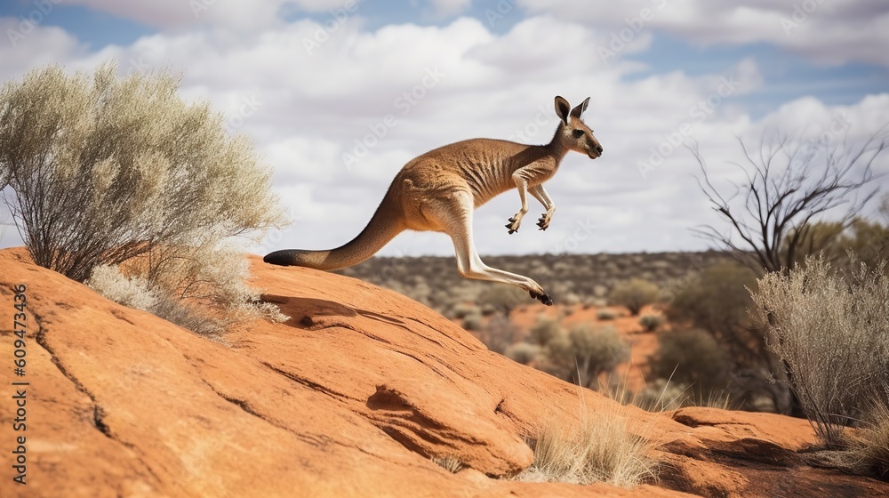 Kangaroo Joey's First Leap in the Wild