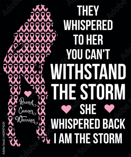 I'm The Storm Strong Women Breast Cancer Warrior (2)