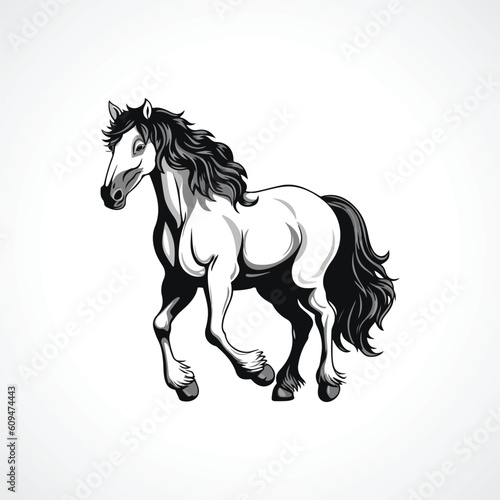 Fototapeta Naklejka Na Ścianę i Meble -  Horse Logo Design Horse Logo Vector 