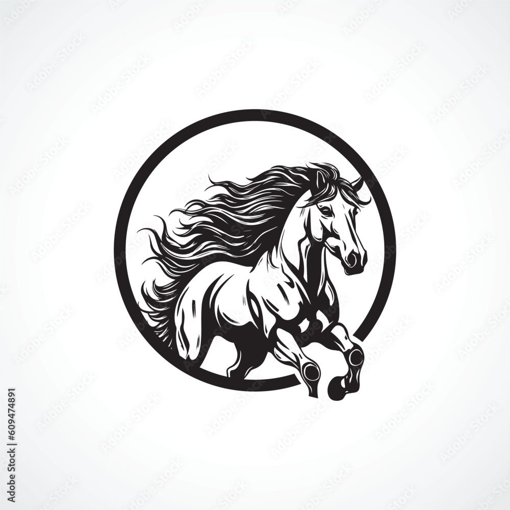 Fototapeta premium Horse Logo Design Horse Logo Vector 