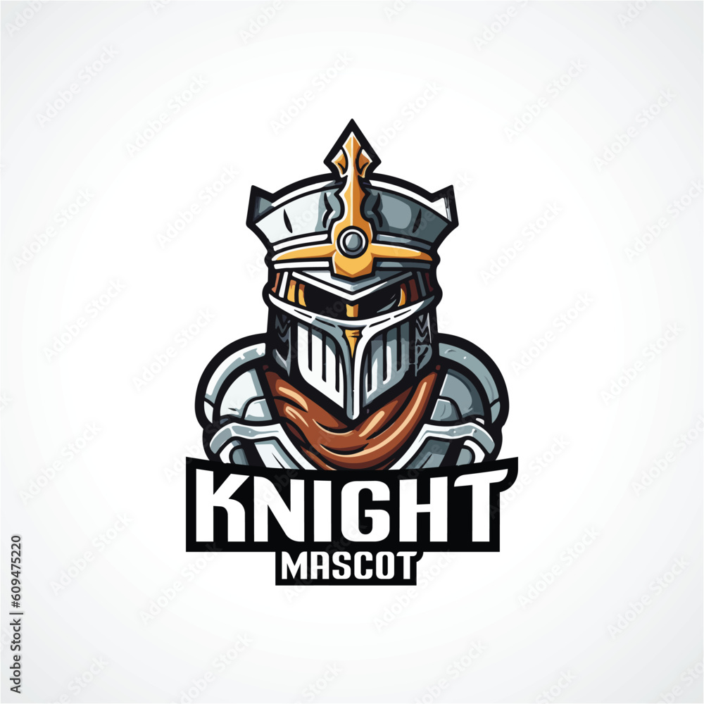Knight Mascot Logo Design Knight Logo Vector
