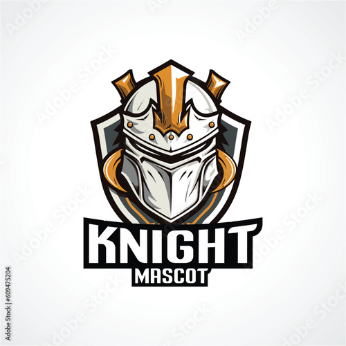Knight Mascot Logo Design Knight Logo Vector