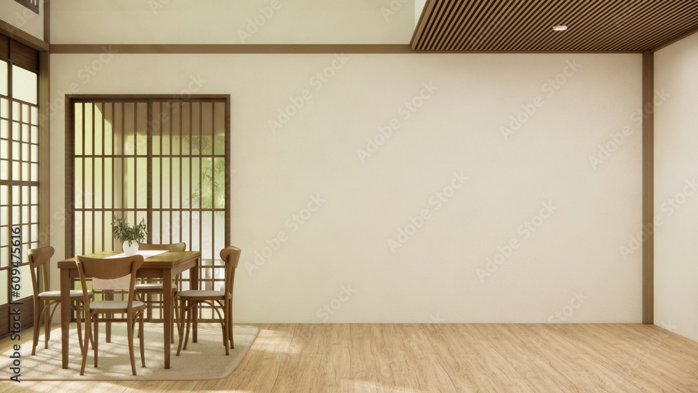 Fototapeta premium Kitchen room japanese style.