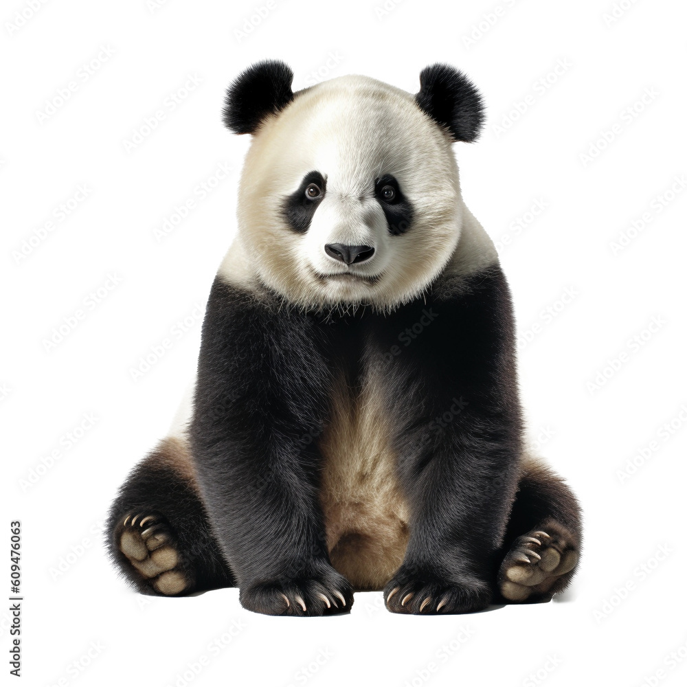 Obraz premium panda on transparent background