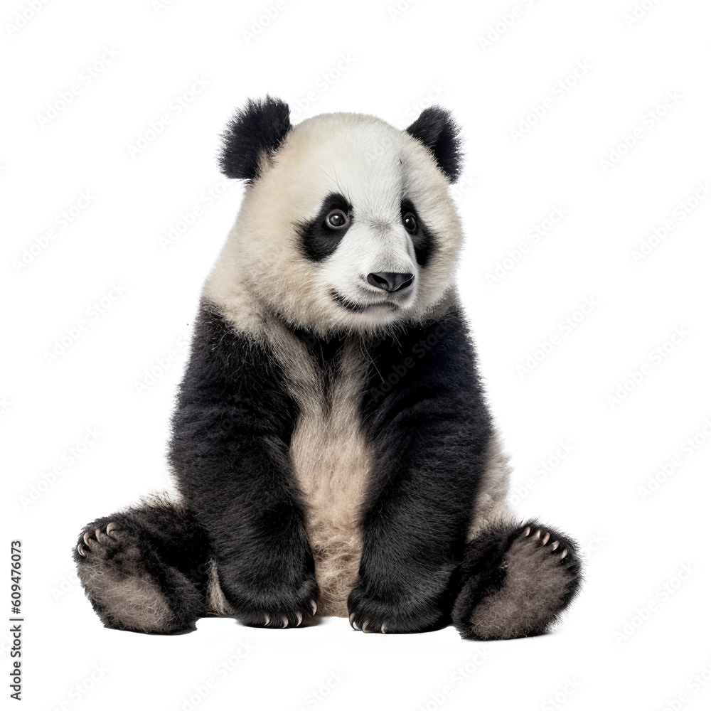 Fototapeta premium panda on transparent background