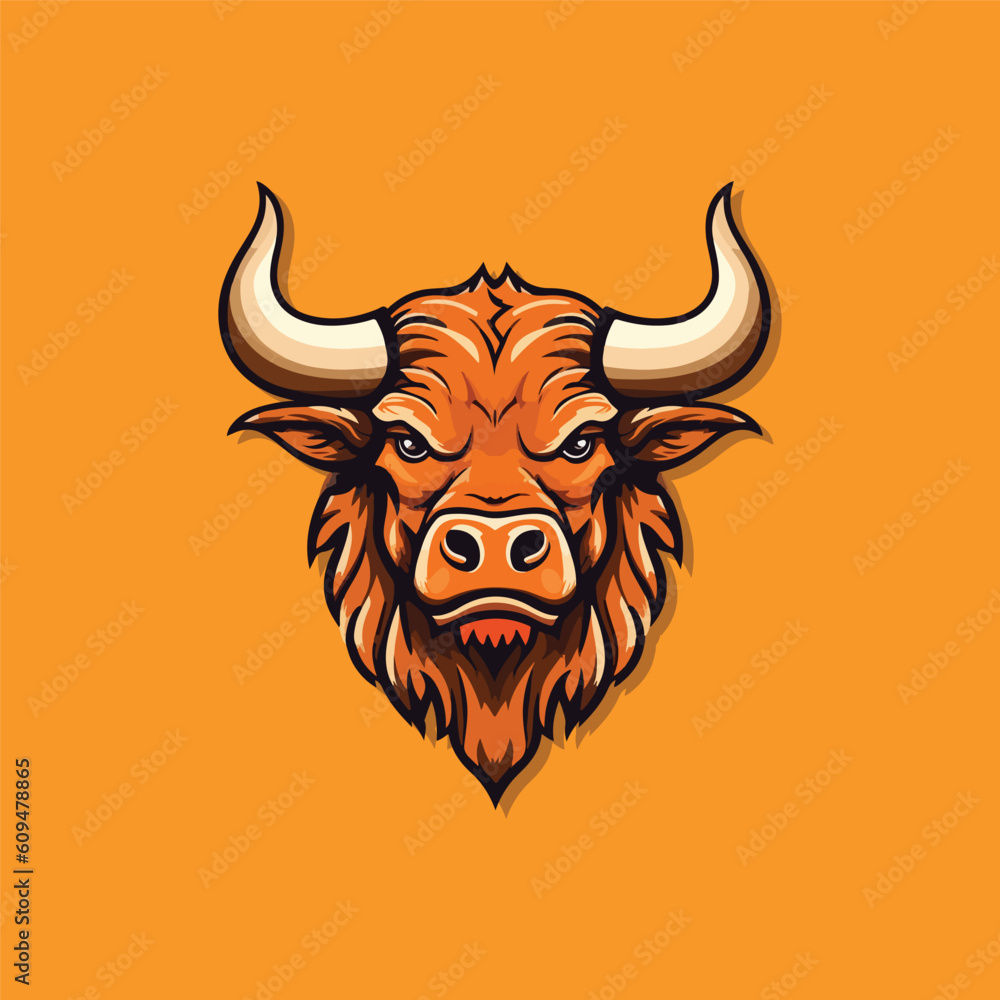 Bull Logo Design Bull Vector