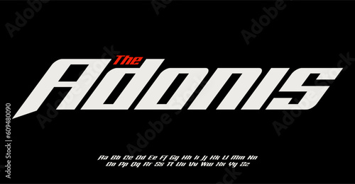 Dynamic sport font, modern typographic design. Speed Italic letters for fast-paced racing action logos and headline. Vector contemporary typography